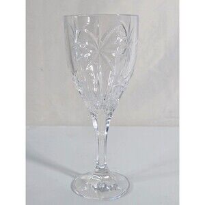 Godinger Shannon Crystal South Beach PALM TREE Wine Water Goblet Glass